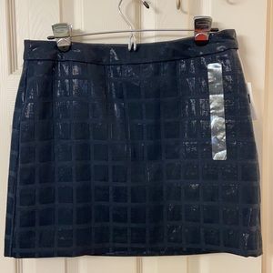 Gap Navy Mixed media skirt